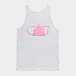 Gay - Pink Triangle Tank Top